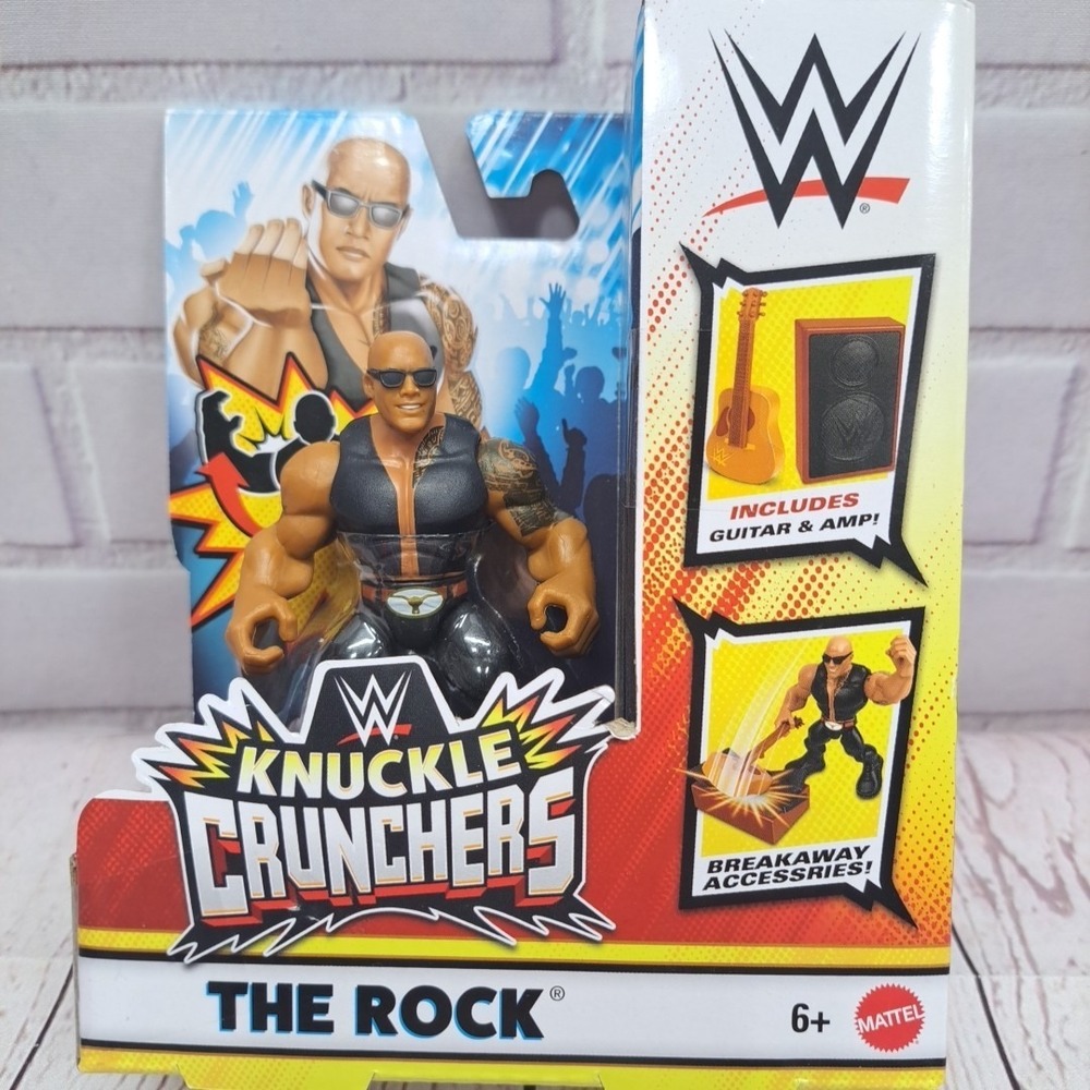 WWE Knuckle Crunchers Series 4 The Rock Wwrestling Action Figure New In Box